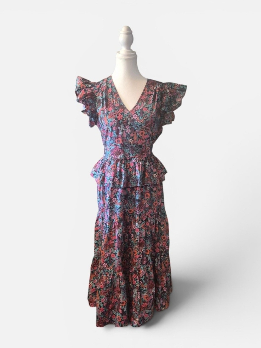 Sugarlips Floral Midi Dress - Pink, Blue, Green
